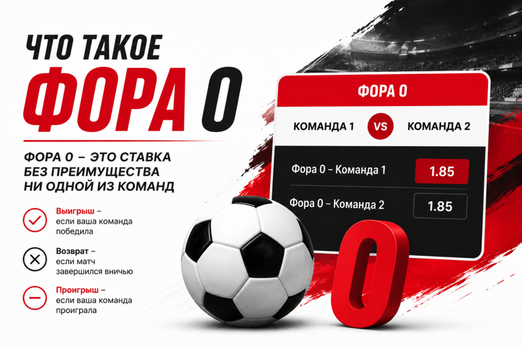 Фора 0 в ставках изображение с примерами