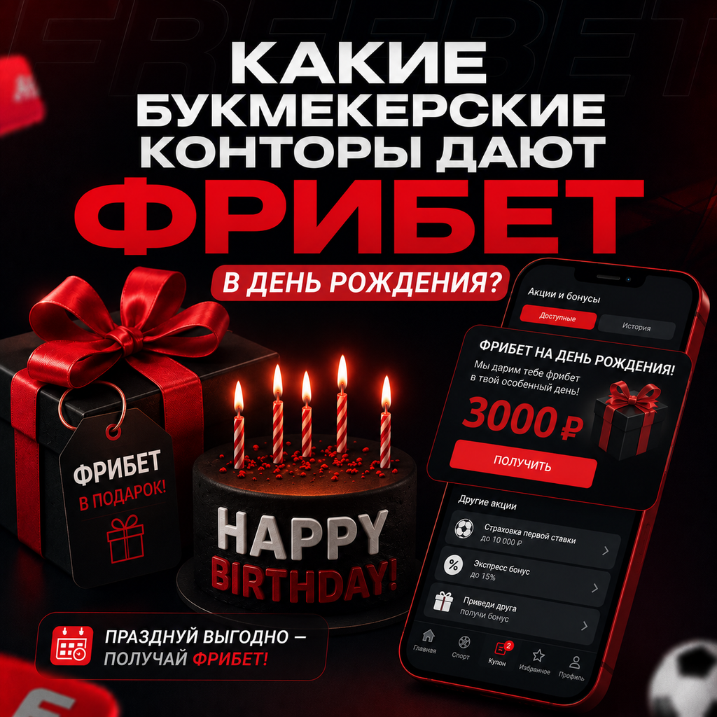 Какие БК дают фрибет на день рождение, изображение