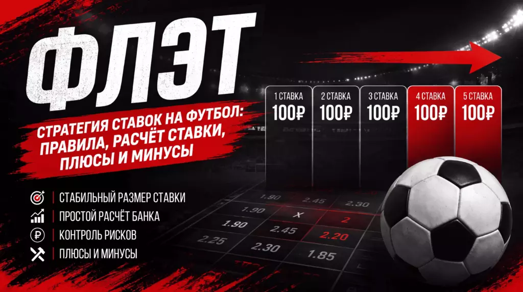 Флэт в ставках на футбол, самая лучшая стратегия для новичков фото