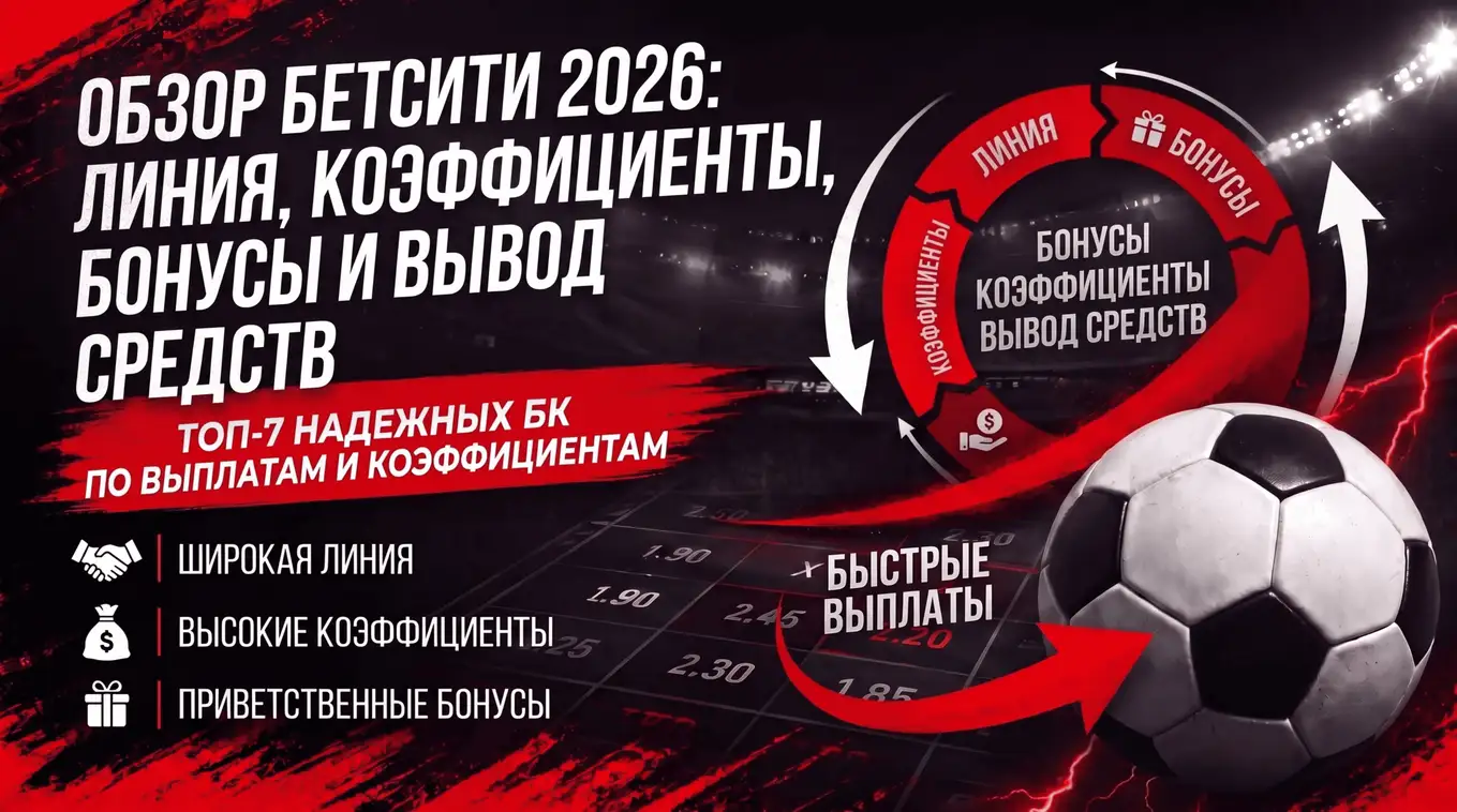 Обзор Бетсити 2026: линия, коэффициенты, бонусы и вывод средств