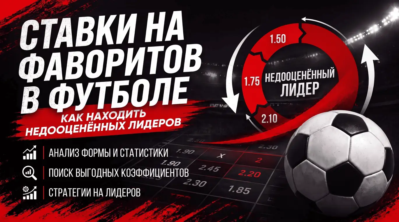 Ставки на фаворитов в футболе: как находить недооценённых лидеров