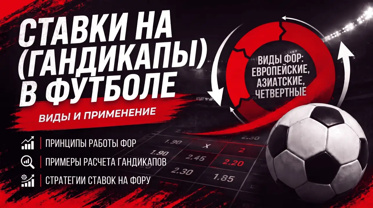 Ставки на форы (гандикапы) в футболе: виды и применение