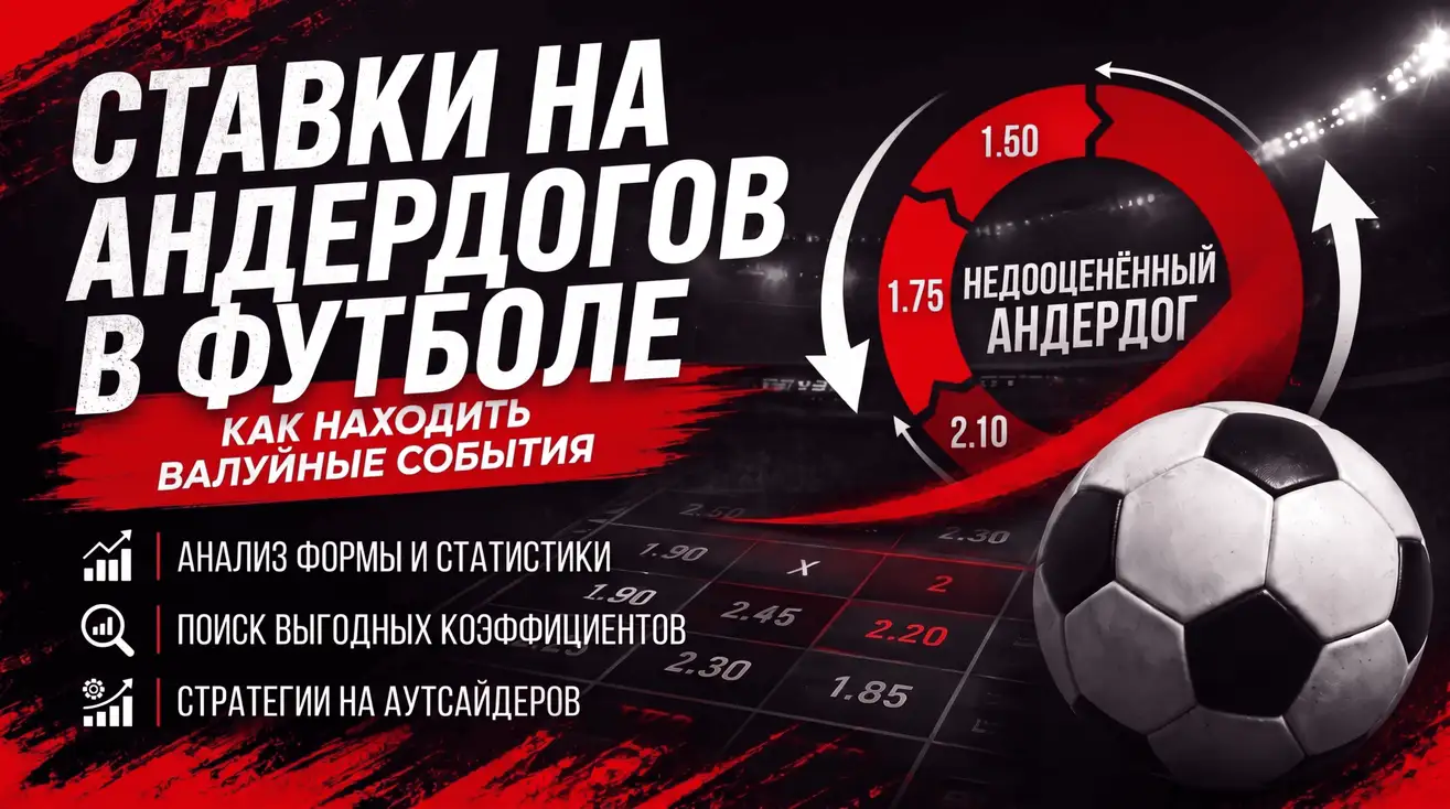 Ставки на андердогов в футболе: поиск валуйных событий