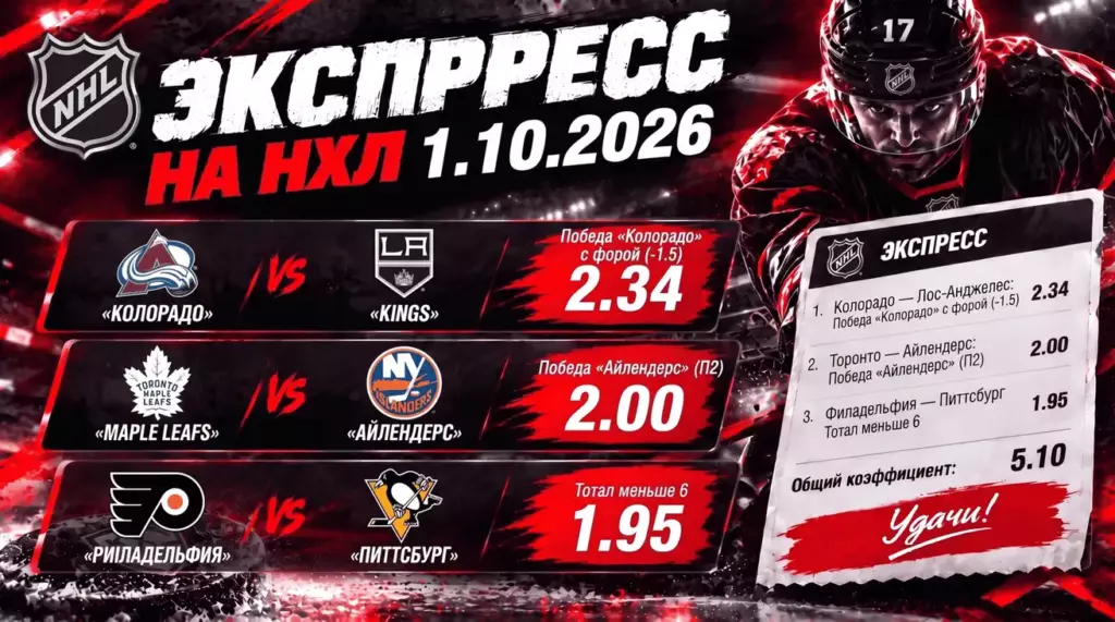 Фото купона экспресс на нхл 3 ставки с коэф 5.10